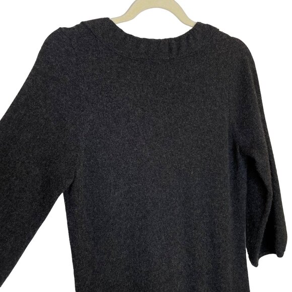 Margaret O'Leary Charcoal Cashmere Sweater Dress, M - Picture 4 of 11